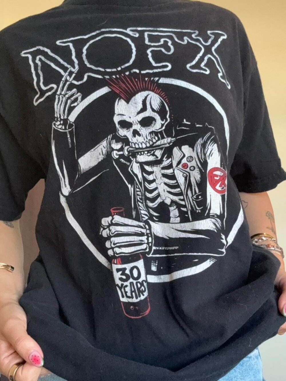 Vintage 2000's NOFX 30 Years 30th Anniversary Tour Graphic Band T-shirt